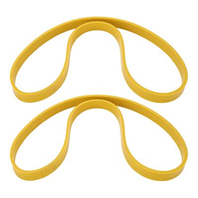 2PCS Bandsaw Tires Non Slip Noise Reduction Rubber Tire for 10 Inch Woodworking Band Saw Wheel Yellow