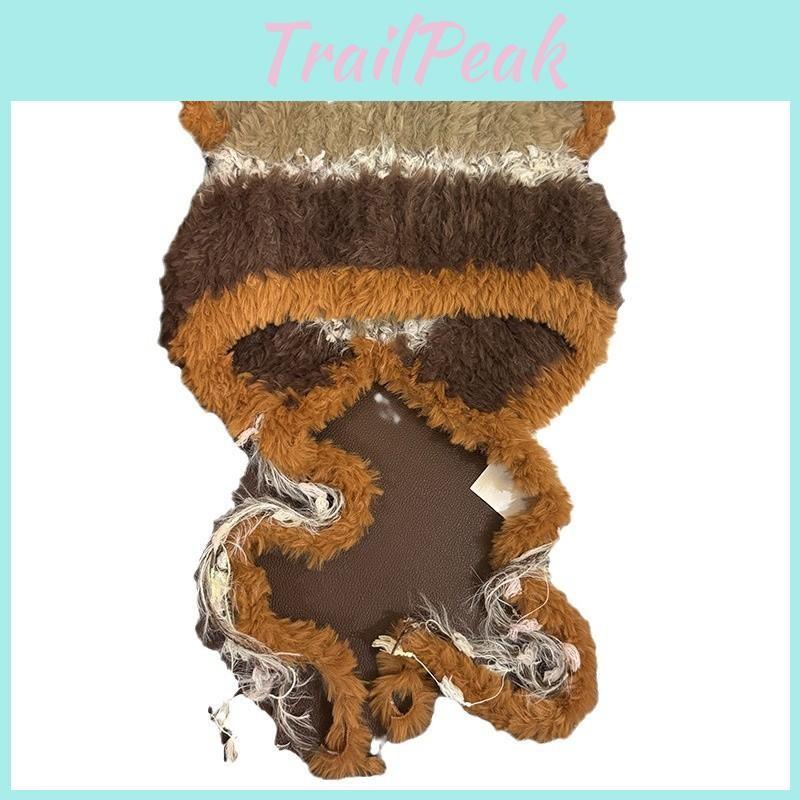 Bear Tassels Ears Knitted Cap For Women Winter Soft Warm Breathable Hat Fashion