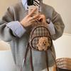 Cute Grid Pattern Womens Mini Backpack With Polyester Lining For Casual Days