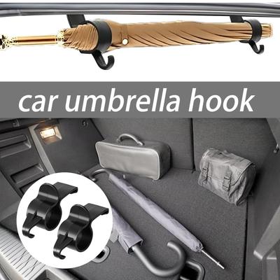 Regenschirmhalter Multifunktionale Kofferraumhaken Kleiderbügel Halter Clip Kofferraum-Organizer Kofferraum-Rückseite Halterung für Kopfstütze Handtasche Automobil
