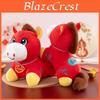 Traditional Horse Plush Toy With Pp Cotton Fill For Chinese New Year Celebration Gift