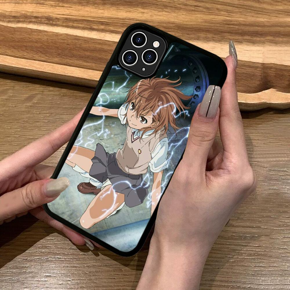 Anime M-Misaka Mikoto Cute Phone Case Silicone PC+TPU For For IPhone 11 12 13 14 15 16 Plus Pro Max Cover