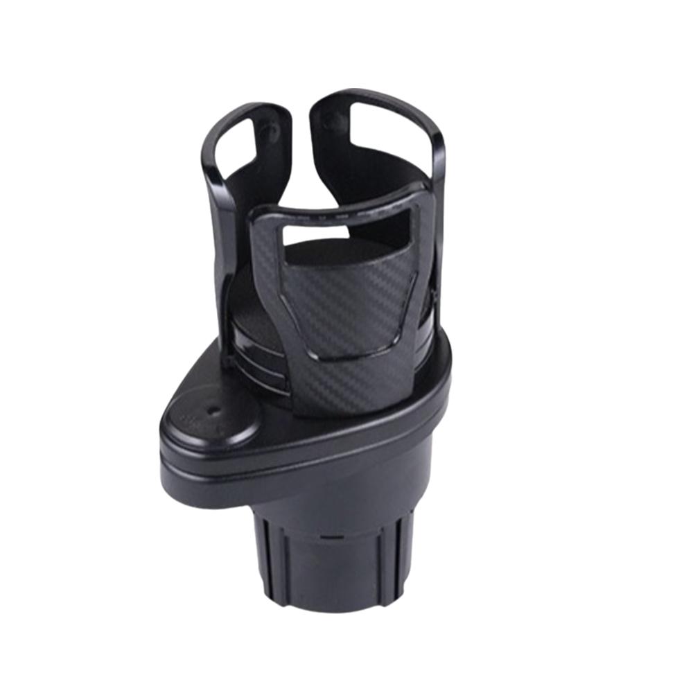 Carbon Fiber Patterned Multi-functional Cup Holder 360 Degree Rotating Cup Holder  Beverage Holder