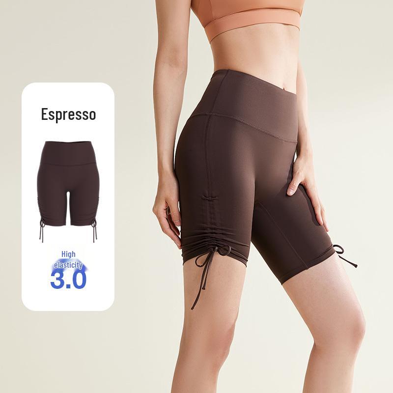 

Шорты для йоги нюдового цвета с высокой посадкой, без складок - Эластичные, формирующие фигуру, с эффектом лифтинга бедер, быстросохнущая фитнес-одежда. XXL