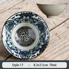 1PCS Chinese Traditional Ceramic Cone Teacup Anti Scaling Handmade Flowers Porcelain Tea Bowl Travel Meditation Cup Tea Set 70ml
