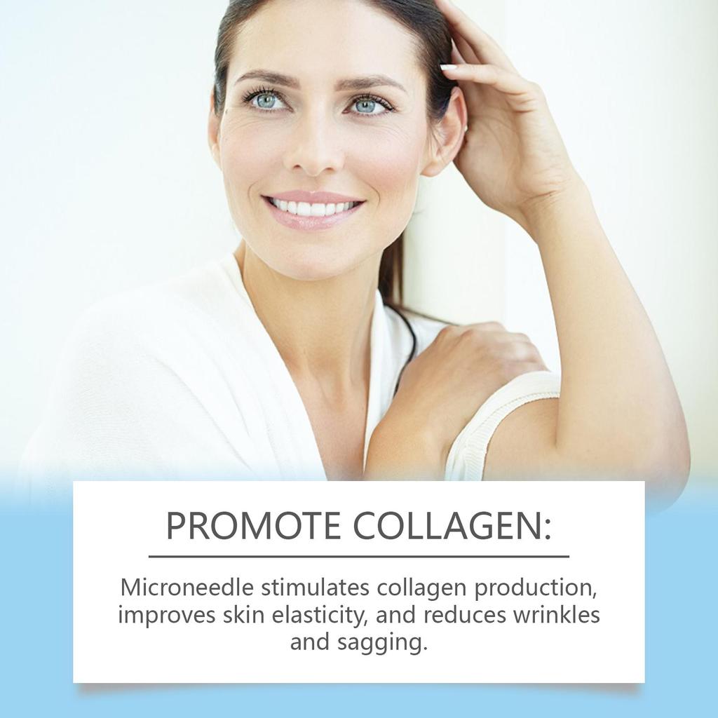 Hyaluronic Acid Roller Serum, Hydrating Collagen Facial Serum for Firming & Smoothing Skin