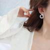Elegant Leaf Stud & Hoop Earrings for Women - Trendy Micro-Inlaid Korean/Japanese Design with Unique Personality.