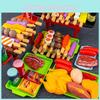 Colorful Barbecue Pretend Play Food Kids Toy Set For Imaginative Kitchen Fun