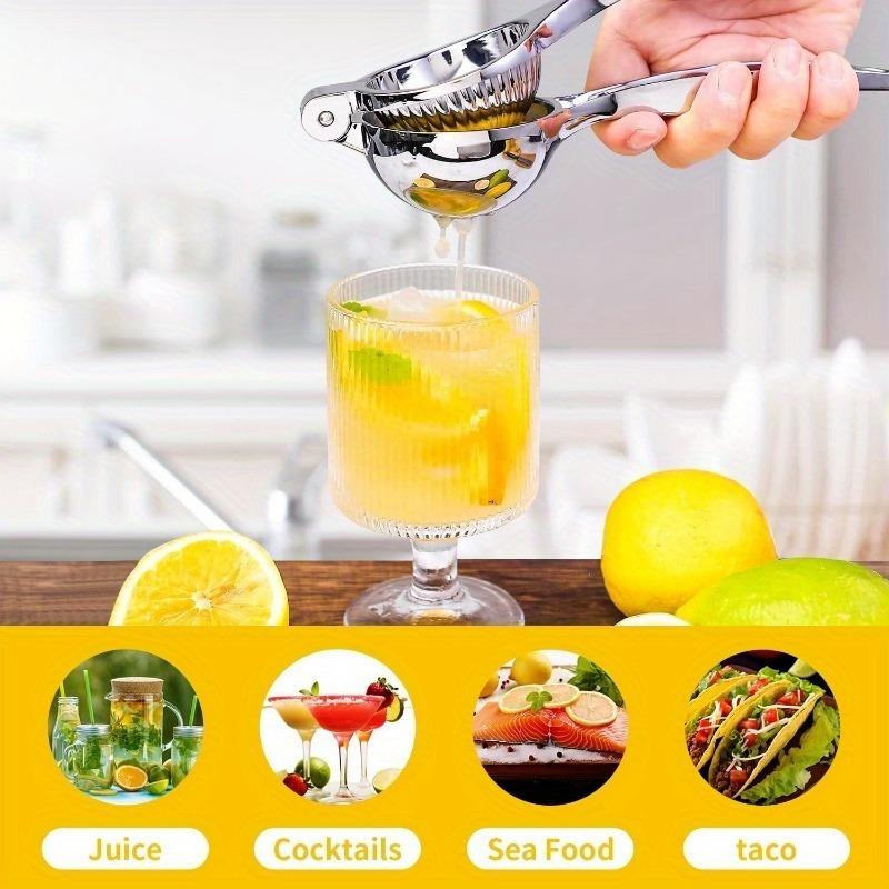 Stainless Steel Manual Citrus Fruit Press , Compact Handheld Citrus Juicer for Oranges, Lemons, Limes , Durable Kitchen Tool for Fresh Juice,