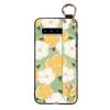 Phone Holder Oil Painting Phone Case For Samsung Galaxy S10 5G/SM-G977N Fashion Design Lanyard Silicone Shockproof Ring