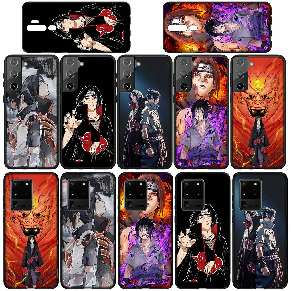 Case for Samsung Galaxy S25 S23 S24 Ultra FE Plus S9 A05 A06 A15 A16 A36 A37 A35 A54 A55 A56 A57 A25 A26 A53 Narutos Poster Itachi Uchiha Sasuke Cover
