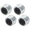 4pcs 1.98in Trailer Bearing Dust Cap Trailer Axle Oil Cap with Rubber Plugs for 2000 to 3500 Lbs Trailer Wheel Hubs