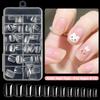 120/240Pcs Oval Fake Nails Press On Nails Art For 6-12 Years Girls The Short Artificial Fake Nails Full Cover Nail Set