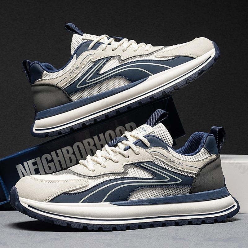 Fashion Mesh Breathable Men's Shoes 2025 New Style Summer Casual Sports Shoes Thick Soled Fashion Trend Comfortable Lightweight Sneakers