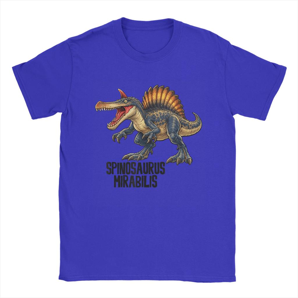 Spinosaurus Mirabilis Dinosaur Paleontology Unisexs T Shirts Casual Tees Short Sleeve Crew Neck TShirt Graphic Clothes