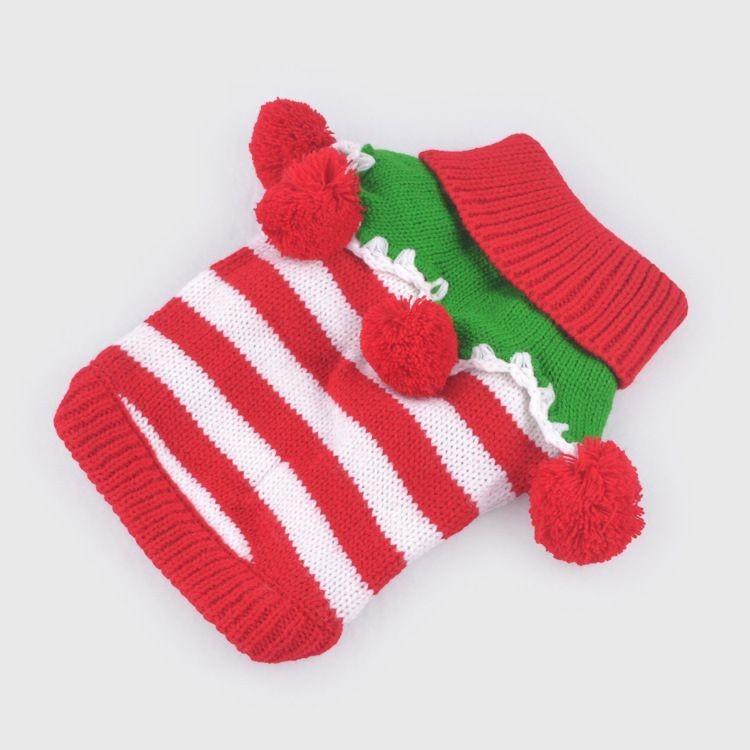 Cozy Pet Dog And Cat Sweater Christmas Themed Winter Warm Thick Acrylic Clothing