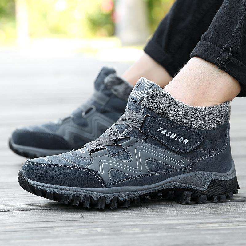 36-47 Podzim a zima Pánské zimní boty velké velikosti plus sametové gumové dno Dámské zimní sněhule