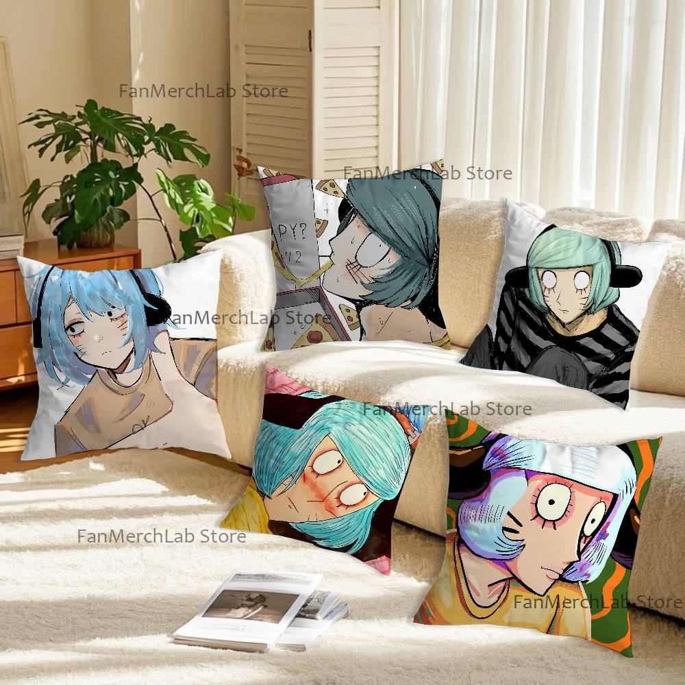 NNyon RanfrenS Fanart Pillow Case Plush Fabric Soft Pillowcase Double Sided Print Sofa Cushion Cover Throw