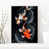 Chinese Red Koi Fish Landscape Picture Carp Canvas Painting HD Print Posters for Modern Living Room Wall Art Home Decor Cuadros