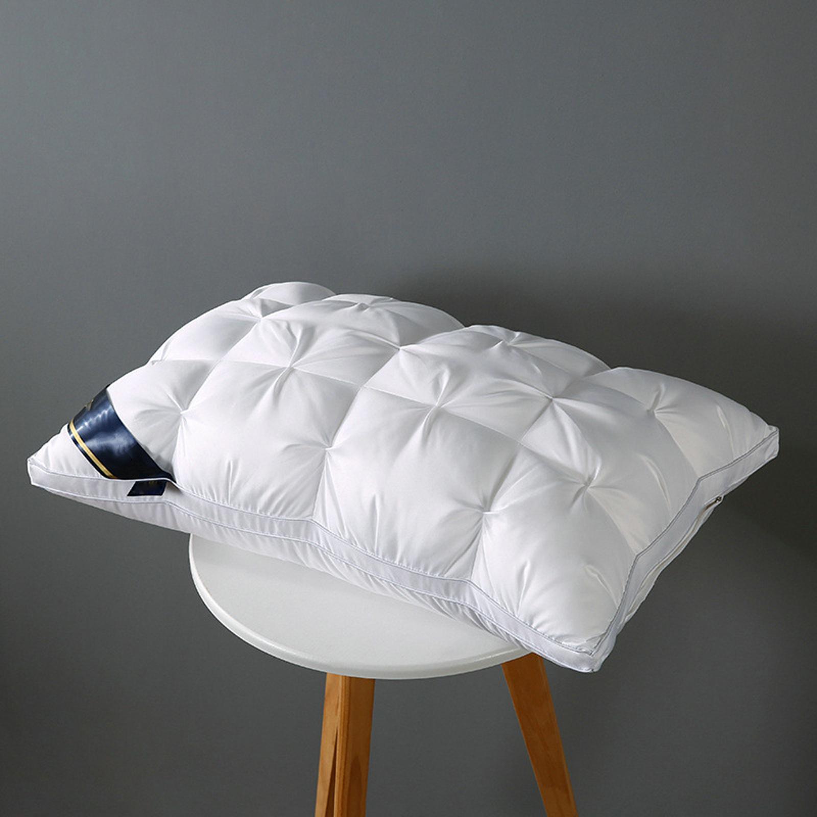 

Pillow and Feather Pillows for Neck/Back/Side Sleepers, Premium Soft Down Standard Size Pillow for Sleeping, Hotel Bed Pillow with Cotton Cover, 74 Cm ONE SIZE білий