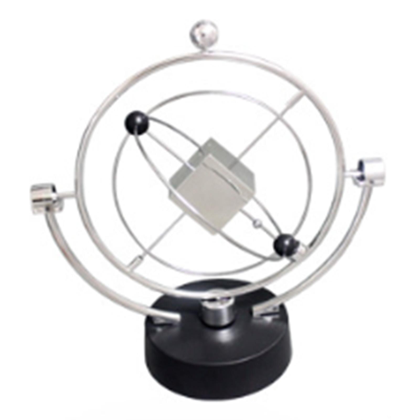 Cmperipheral Silver Electronic Perpetual Motion Toy Metal Plastic Square Perpetual Motion Machine Toy Desk Decoration