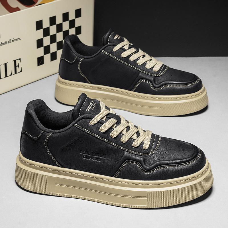 

Осень и зима новая работа досуг универсальные на толстой подошве увеличивающие рост мужские кеды повседневная уличная спортивная белая обувь мужская обувь 44