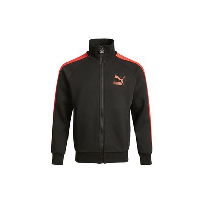 Jaqueta Tricotada Colorblock com Estampa de Logotipo Jaquetas Masculinas Preto 531377-51