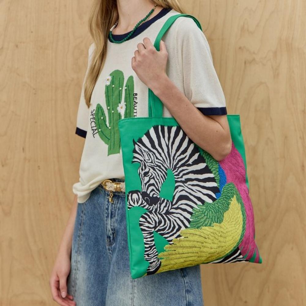 Maxza Vivid Color Zebra Print Polyester Eco Bag Ze08ah400na