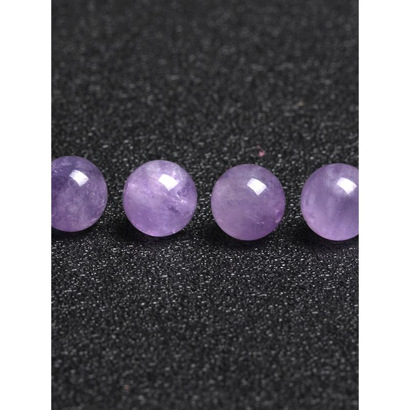 Natural Amethyst Round Beads Bracelet & DIY Jewelry Accessories