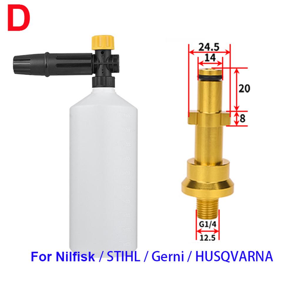 High Pressure WasherSnow Foam Lance Car Foam Wash Foam Nozzle Foam Cannon Foam Generator for Daewoo Hammer Karcher Huter Makita