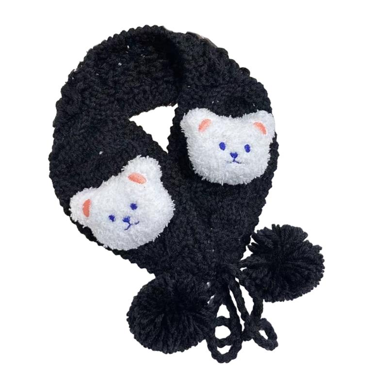 

Windproof Plush Earmuffs Eye Catching Plush Bear Decals Ear Warmer for Adult Woman Keep Ear Warm Cold Weather Supplies
