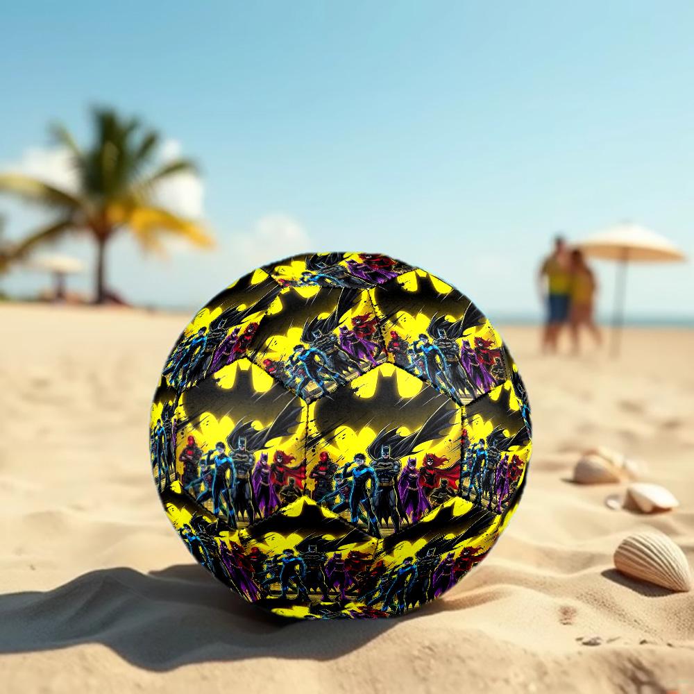 Superheroes Print Size 5 Soccer Ball, Standard Match Football for Sports Game and Team Practice, Ideal Gift for Soccer Fans