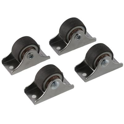 4Pcs 1'' Silent Ball Bearing Mini Small Casters Wheels Fixed Caster Wheels Furniture Rolling