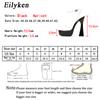 Fashion Eilyken Fashion Open Toe Platform High Heels Sandals Women Transparent PVC Ankle Strap Ladies Summer Party Nightclub Shoes Pumps