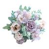 Simulated Flowers Bouquet Bright Colors High Simulation No Withering Fading Fake Flower Home Office Decor