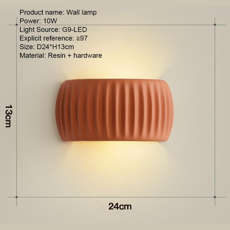 Wall Lamp Bedroom Living Room Home Decoration Lamp 110V220V Modern Resin Restaurant Indoor Corridor Porch Bedside Wall Lights