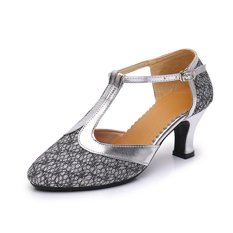 

Туфли для латиноамериканских танцев для взрослых женщин, мягкая подошва, танго, модерн, социальные танцы, для вечеринок, бальные туфли, каблук 5,5 см 41