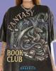 Fantasy Book Club Dragon & Owl Comfort Colors® T-Shirt, Gothic Literature Vintage Tee