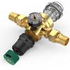 1-Inch Pressure Reducing Valve with Large Flow Filter - 20 PPR Union Water Pressure Regulator
