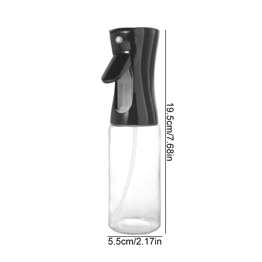 200ml Oil Spray Bottle Glass Material Precision Spray Vinegar Sprayer Anti-leakage Design Food Grade Kitchen Spray Bottle