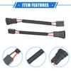 A ABSOPRO Headlight Socket Extension Conversion Wire Harness Fog Lamp Bulb Socket Socket Adapter