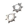 Direct Stainless Steel Tapered Ear Buckle Trend Hip Hop Six Spiked Earrings Piercing Personalized Ear Clips Earrings