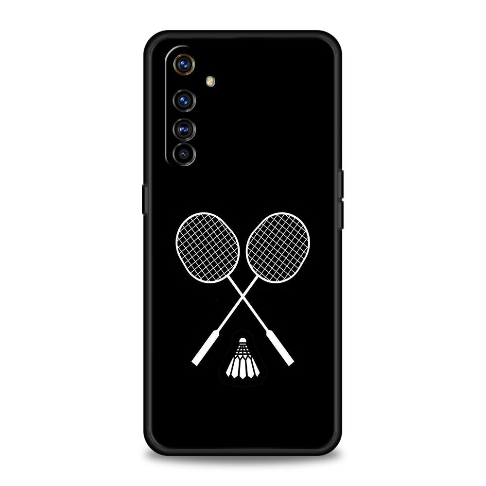badminton Phone Case For Realme 13 12 10 9 8 7 GT3 GT5 GT2 Pro Plus 5G C21 C25 C35 GT Neo 2 3 3T 5 Cover