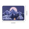 Personalized Happy Camper Doormat Mat Anti-Slip Camping Life Bathroom Kitchen Toilet Rug Carpet 40*60cm