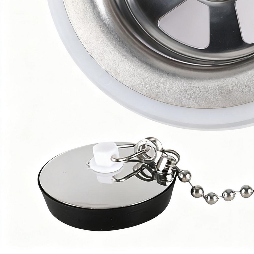 Drain Stopper Stainless Steel Replacement Sink Waste Drain Plug For Motorhome RV Boat Kitchen Bathroom Outdoor Camping Road Trip