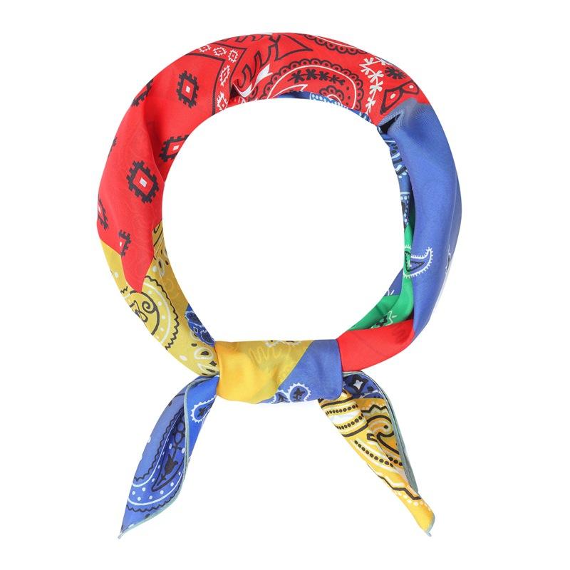 Zhonggao Youpin 2025 new spring, summer and autumn thin headscarf double-sided printed silk scarf square scarf