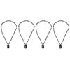 4Pcs Adjustable Rope Stone Pillar Pendant Protection Amulet Sweater Chain Necklace  For Women