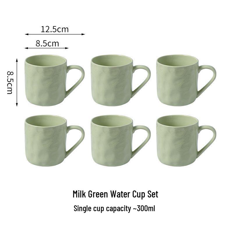 Modern Ceramic Tea & Water Cup Set for Guest Reception - Luxury Living Room Collection