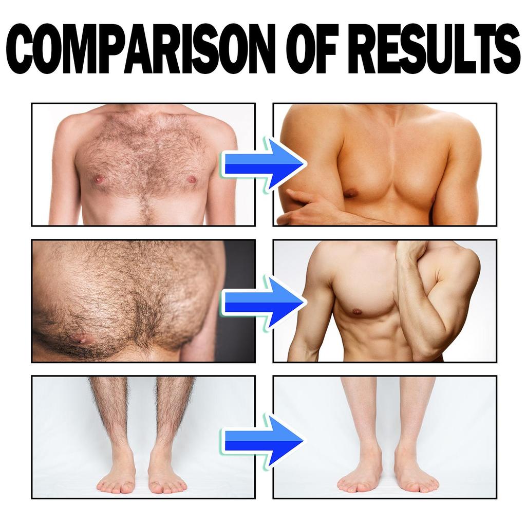 EELHOE Męska pianka do usuwania owłosienia 60 ml - Delikatny i niepodrażniający krem do usuwania owłosienia z ciała na klatce piersiowej, udach i pod pachami