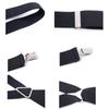 Suspenders Men Adjustable Elastic X Back Pants Women Suspender for Trousers 2.5CM Width 4 Clips Adjustable Elastic Back Braces